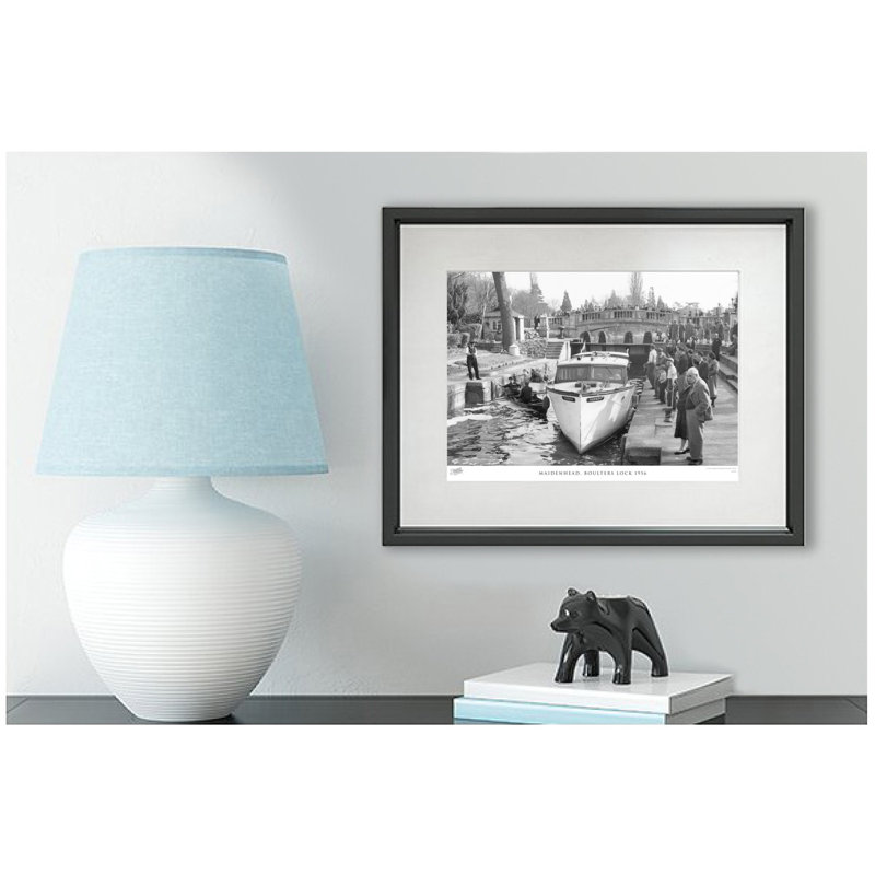 Maidenhead, Boulters Lock 1956 by Francis Frith - Single Picture Frame Print, 28cm H x 36cm W x 2.3cm D