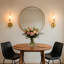 Armed Wall Sconces Light with Cylinder Glass Shade Wallchiere