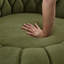 Fauteuil d'appoint pivotant en tonneau vert doux sur 360 °, salon surdimensionné pour le salon et la chambre à coucher