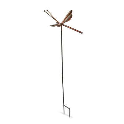 Dragonfly Garden Stake Gold Iron Everyday