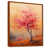 Toile avec cadre flottant brun
