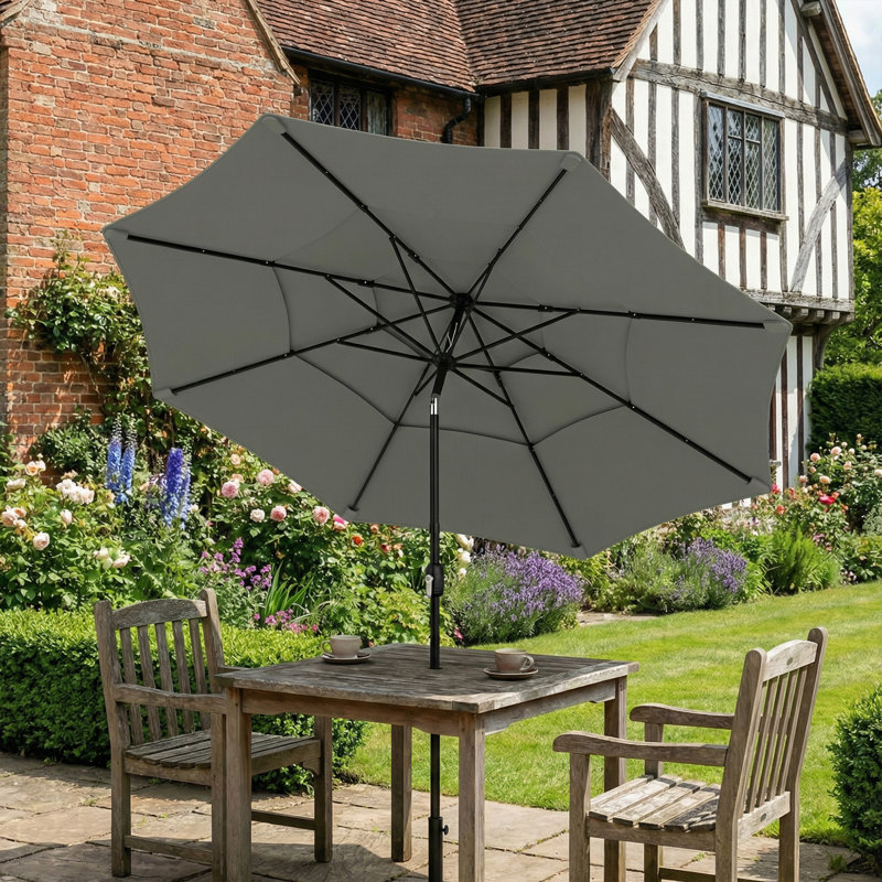 280cm Market Parasol, Grey
