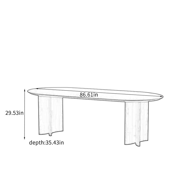 Andel, 29.53"H x 86.61"L x 35.43"W