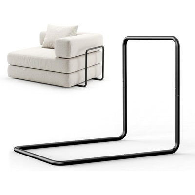 Wowmax Floor Sofa Frame L-shaped Metal Support Frame, Freestanding Sofa Bracket Accessory, Easy Assembly, Sturdy Back Support, Sofa Not Included
