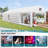 39x20x14 FT Large Inflatable Nightclub Tent for Adults with Pavilion Rest Area, Black Inflatable Night Club Gazebo with 2 Side Doors & Logo Area for Wedding, Birthday, Backyard Events, White-114874025
