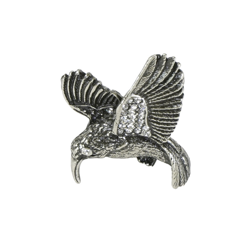 Water Garden dragon fly knob in Chalice, Silver