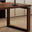 Bureaux rectangulaires en bois massif brun clair-108225112