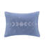 Édredon simple / simple en velours TG - Pervenche bleue avec dessus en losange, édredon, 2 taies décoratives, 1 coussin, lavable de luxe, machine-116011171-116011176
