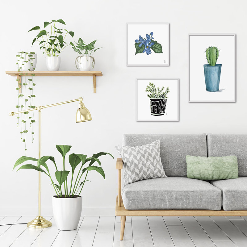 Objects Planta Boho III by César Ortiz Echagüe - Single Picture Frame Painting, 40cm H x 40cm W x 3cm D