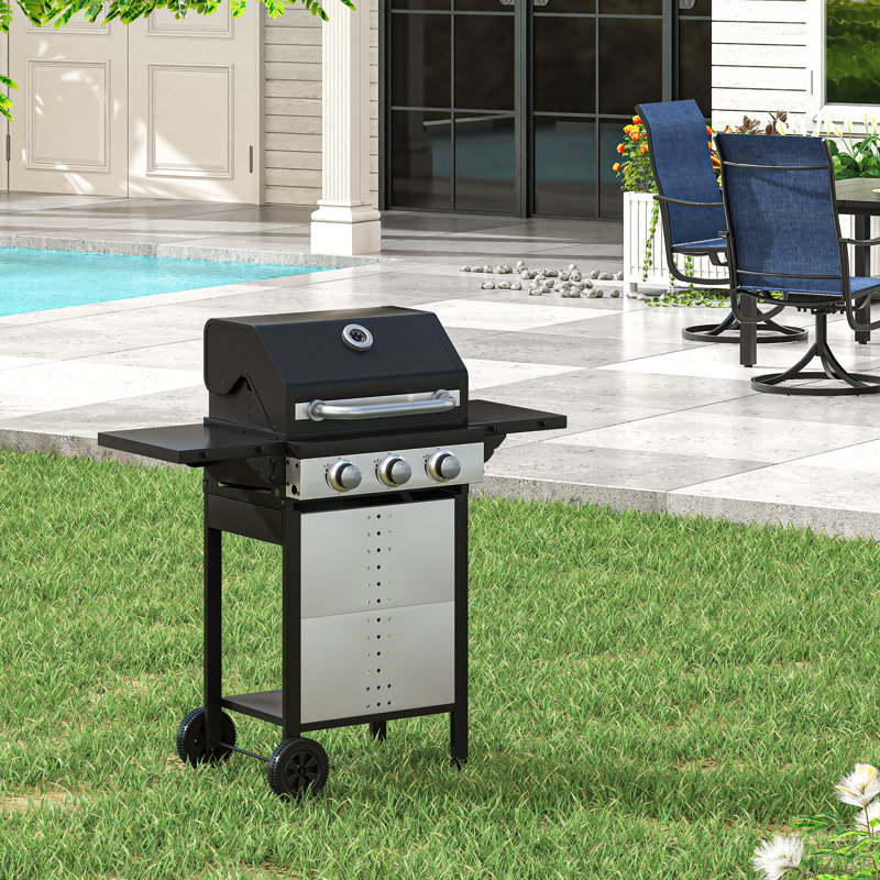 Barbecue au propane en acier inoxydable