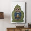Latte hibou dans un chandail - galerie Cavas sur mesure-1030503202