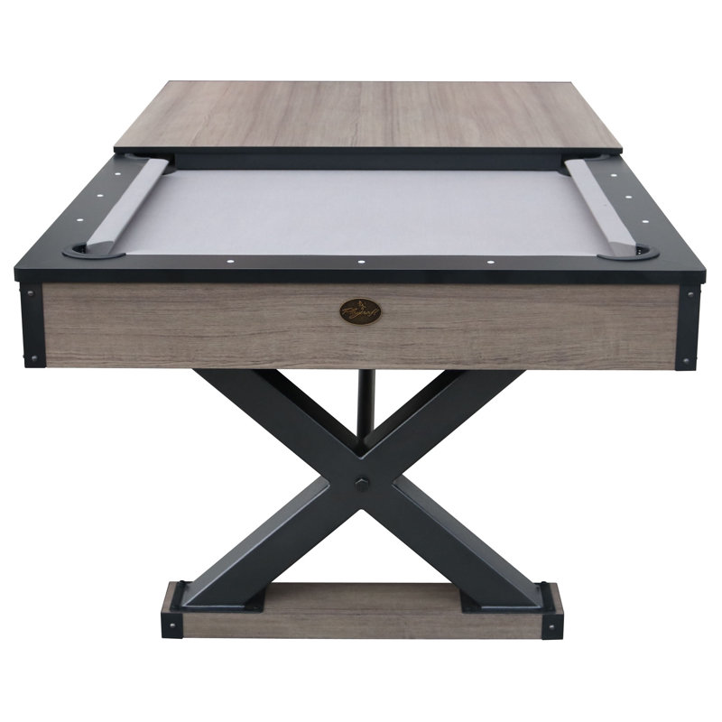 Playcraft Wolf Creek Pool Table with Dining Top and Steel Legs