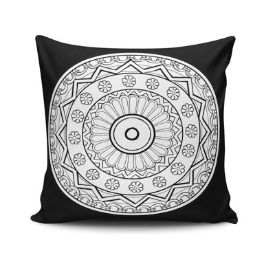 Decorative Cushion Cover, 17 x 17 Inches, 50% Cotton / 50% Polyester | Machine Washable at 104°F, Ironable, Concealed Zip Closure | Perfect for Living Room, Bedroom, and Stylish Home Décor