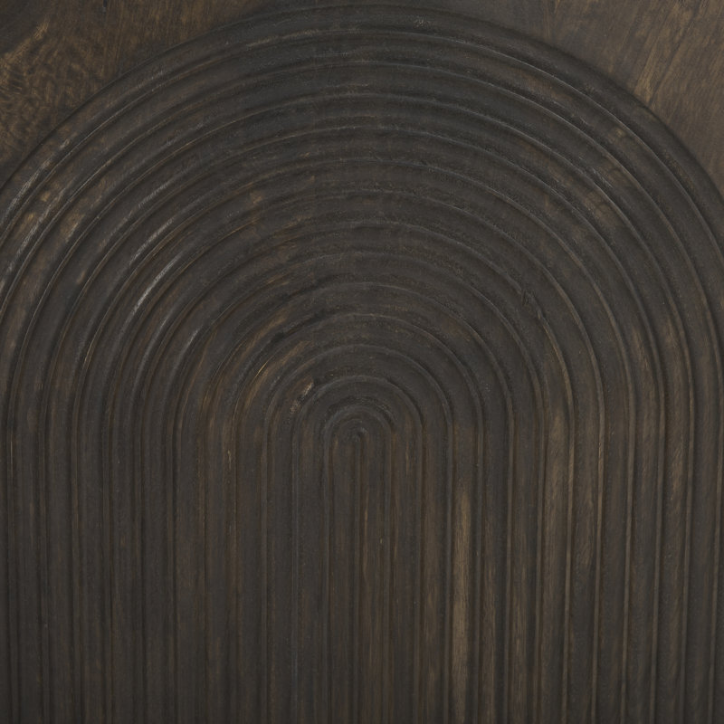Solid Wood Accent Cabinet, Dark Brown