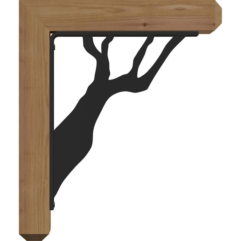 Support triple Ironcrest de 4 po Damon, Cèdre rouge de l'Ouest l 3 1/2 po x T 4 po (lisse, H 16 po x P 13 1/2 po