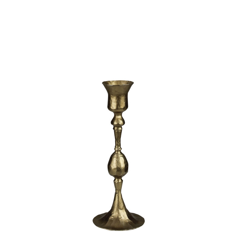 Petro Taper Holder, Brass - Petite, 8.25" H x 3" W x 3" D