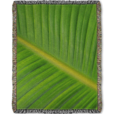 Woven Throw Blanket, Bird of Paradise I by Kelly Wade