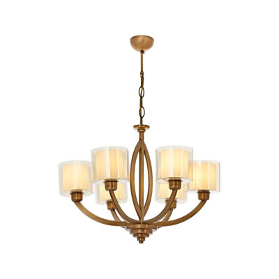 Demps 6 - Light Shaded LED Chandelier