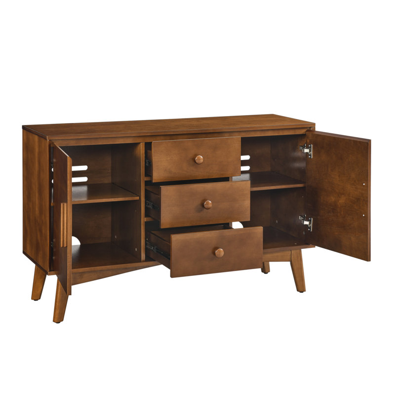 47" X 16" Mid Century Modern Sideboard Buffet Cabinet With Storage for Kitchen Dining Living Room, Accent Console Table