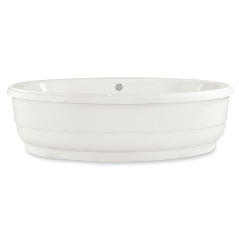 Nina 72'' L Bathtub, White, Matte Black