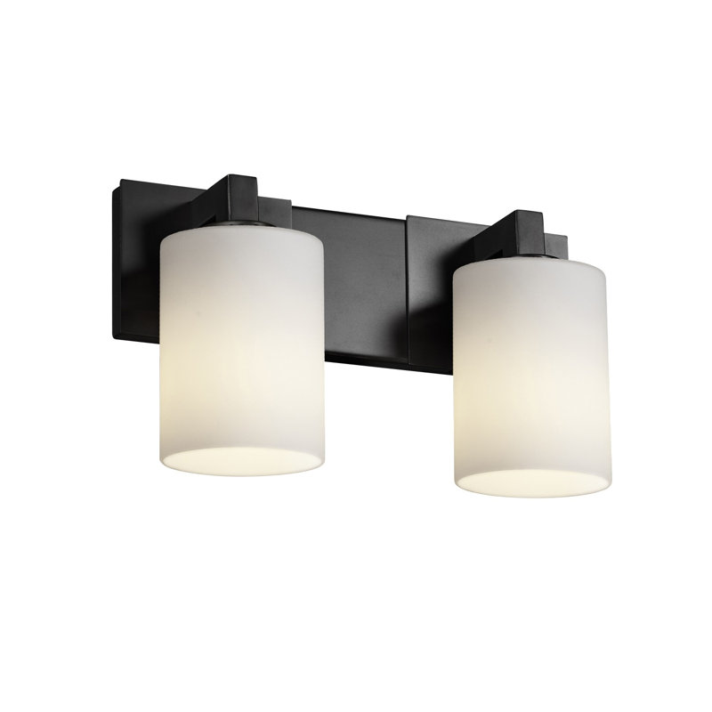 Naseeba 2 - Light Bath Bar, Antique Brass, Opal