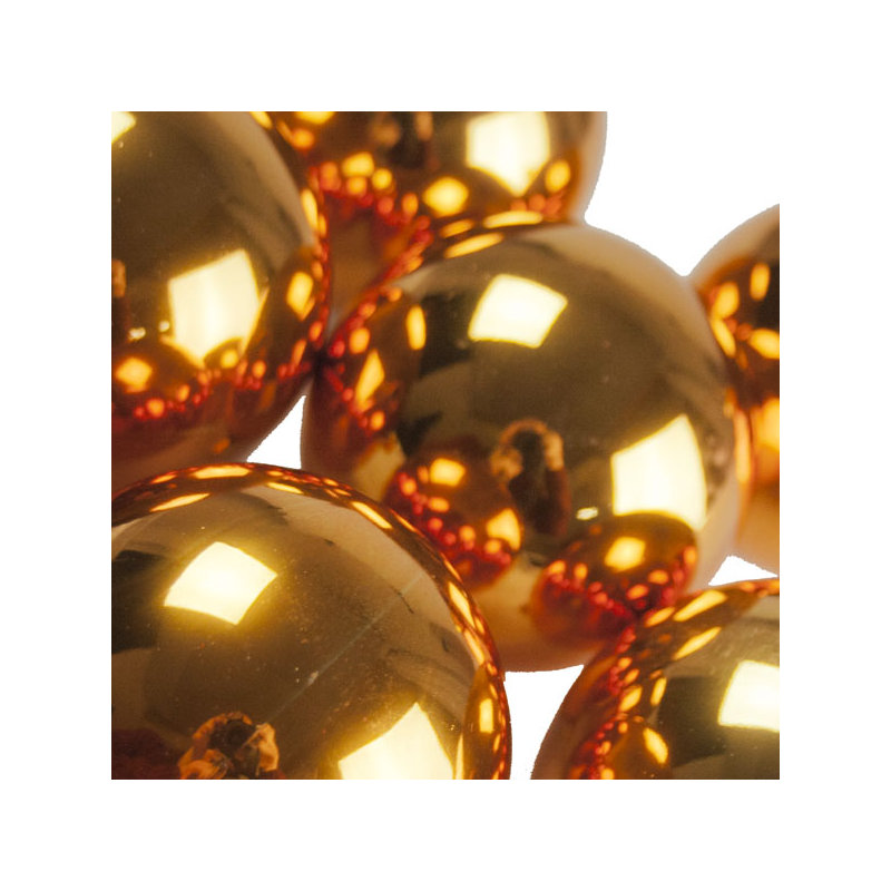 8cm Ball Ornament, Rose Gold
