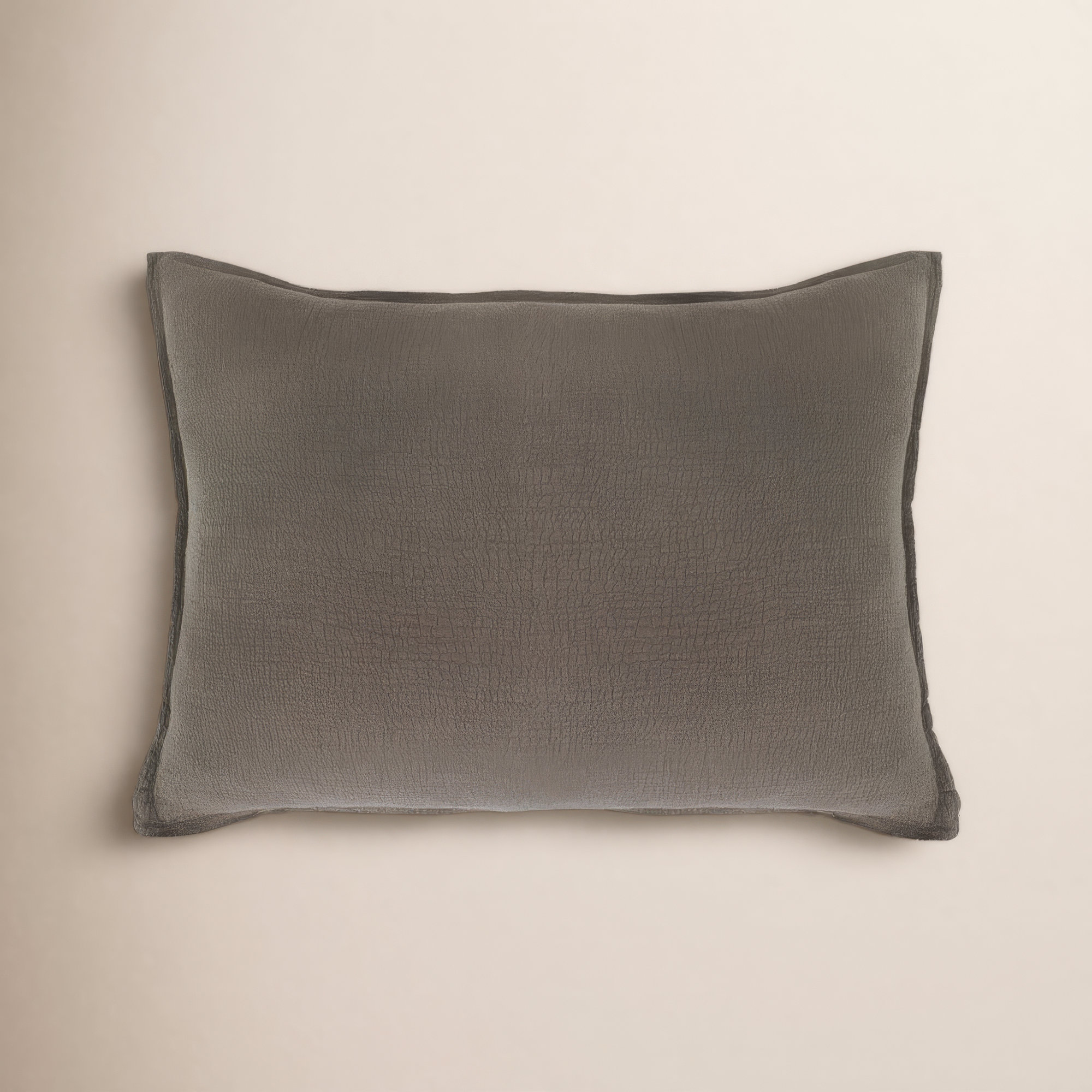Waverly Cotton Lumbar Throw Pillow, Pebble