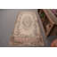 Tapis 3,5 po x 7,3 pi, tapis rétro, tapis tissés à plat, tapis turc, tapis beige, tapis neutres