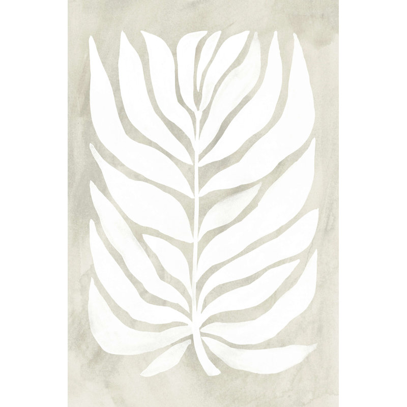 «Palm Fossil Silhouette I» par June Erica Vess - reproduction d'art sur toile tendue, H 30 po x l 20 po x P 1,25 po