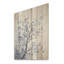 Arbre bleu et blanc en fleurs II - Arbre sur bois-2143774487
