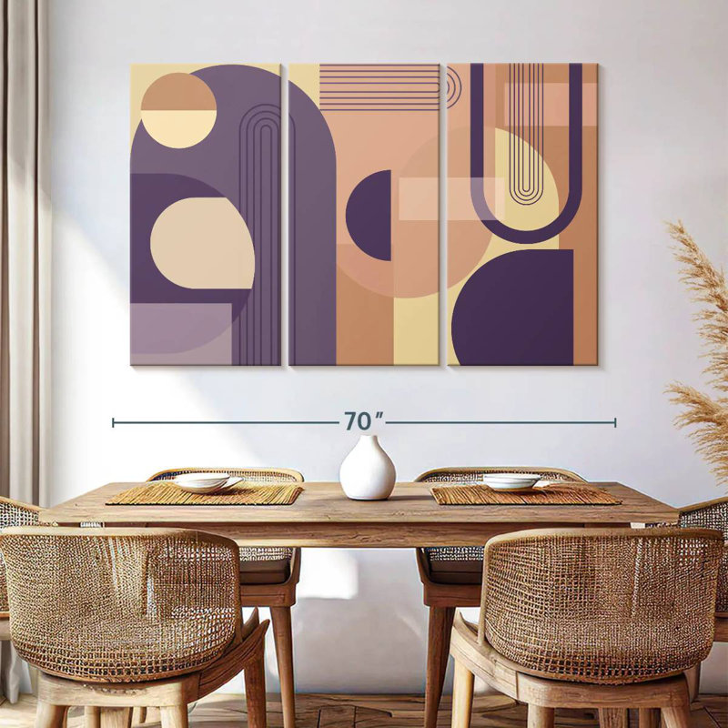 Avery Abstract Arches Purple, 48" H x 74" W
