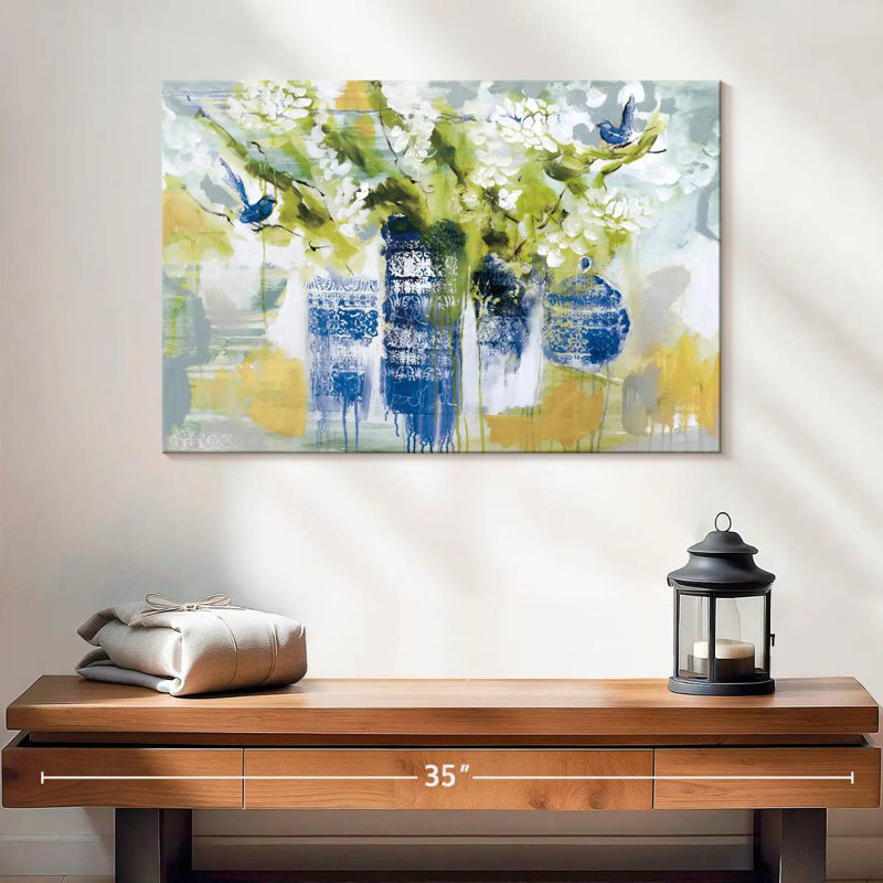 Avery Blue Wrens, 16" H x 24" W