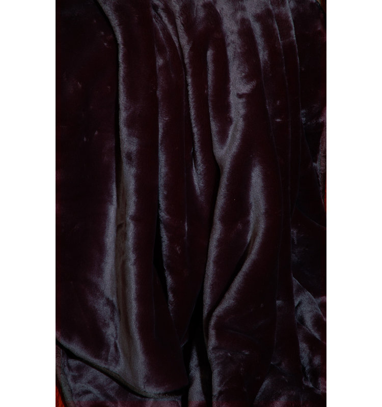  Jeté velouté, Noir