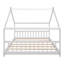 Lit double en bois pleine grandeur, blanc