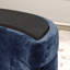 Fauteuil d'appoint pivotant avec repose-pieds de rangement-1025068757