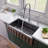 33.12'' L Single Bowl Granite Kitchen Sink-36904957