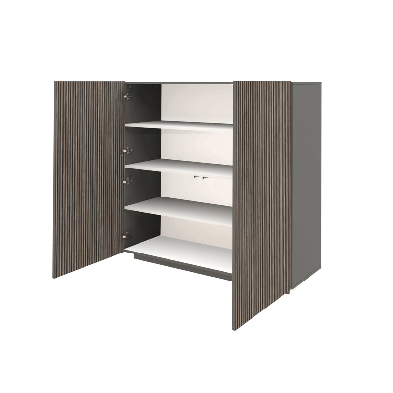 Allare 120cm Sideboard, Grey/Black