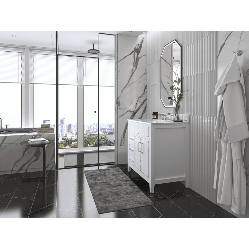 Aspen 36'' W Single Vanity, Gold, Black Onyx