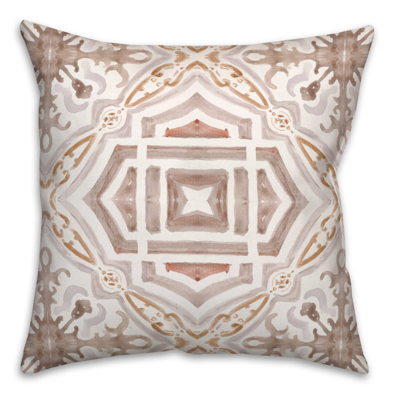 Abstract Reversible Throw Pillow, 20" x 20"
