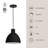 Chroma 1 - Light Black LED Single Pendant-64112492-64112493