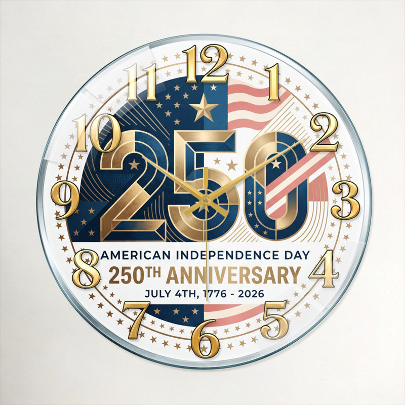 "American Flag USA 250th Anniversary Merchandise", 40 x 40 cm (15,7 x 15,7 pouces)