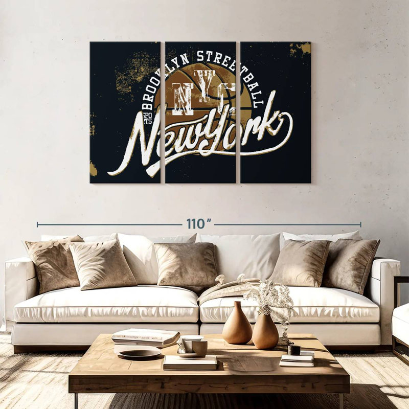 Brooklyn Street Basketball, H 48 po x l 74 po