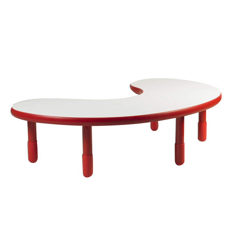 Table pour enfant BASELINE, Rouge pomme d'amour, H 22 po x L 38 po x L 65 po