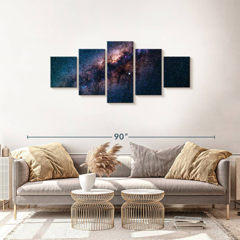  «Stars In Milky Way», H 30 po x l 68 po