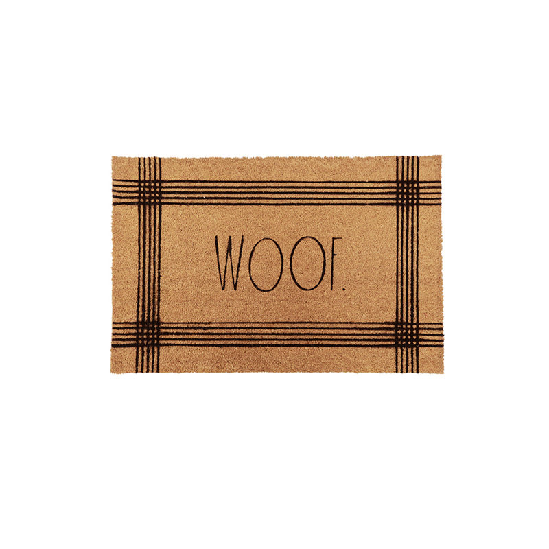 Tapis d'extérieur Dayleon, L 24 po x L 36 po, Brun