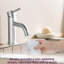 Robinet de lavabo de salle de bain moderne - 1 trou, nickel brossé, style élégant, fonctionnement efficace-124464688