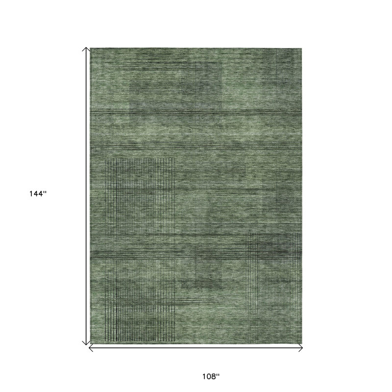 Tapis intérieur lavable rayé gris 9 pi x 12 pi