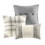 Housse de couette 6 pièces à chevrons écossais et chaleureux pour un look de chalet-131248571