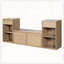 Banc de rangement tout-en-un avec coussin, compartiments, tiroirs et tablettes ouvertes, banc de rangement-764836848