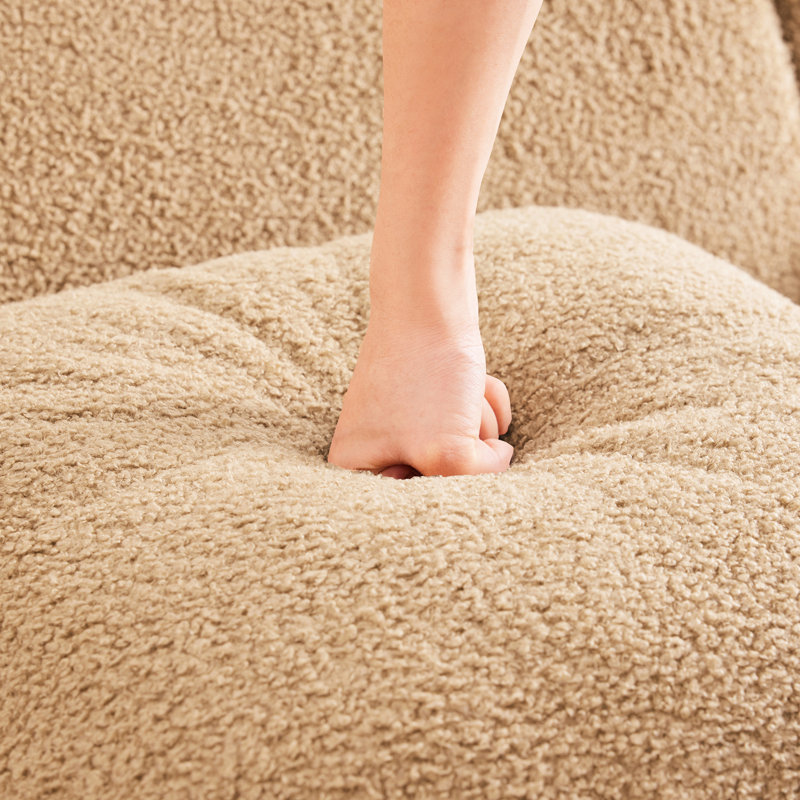 Camel 2 - siège désossé avec un design coulissant et des sièges incurvés ergonomiques, pour un soutien en tissu relaxant dans la zone de confort de la maison, relaxant dans des espaces